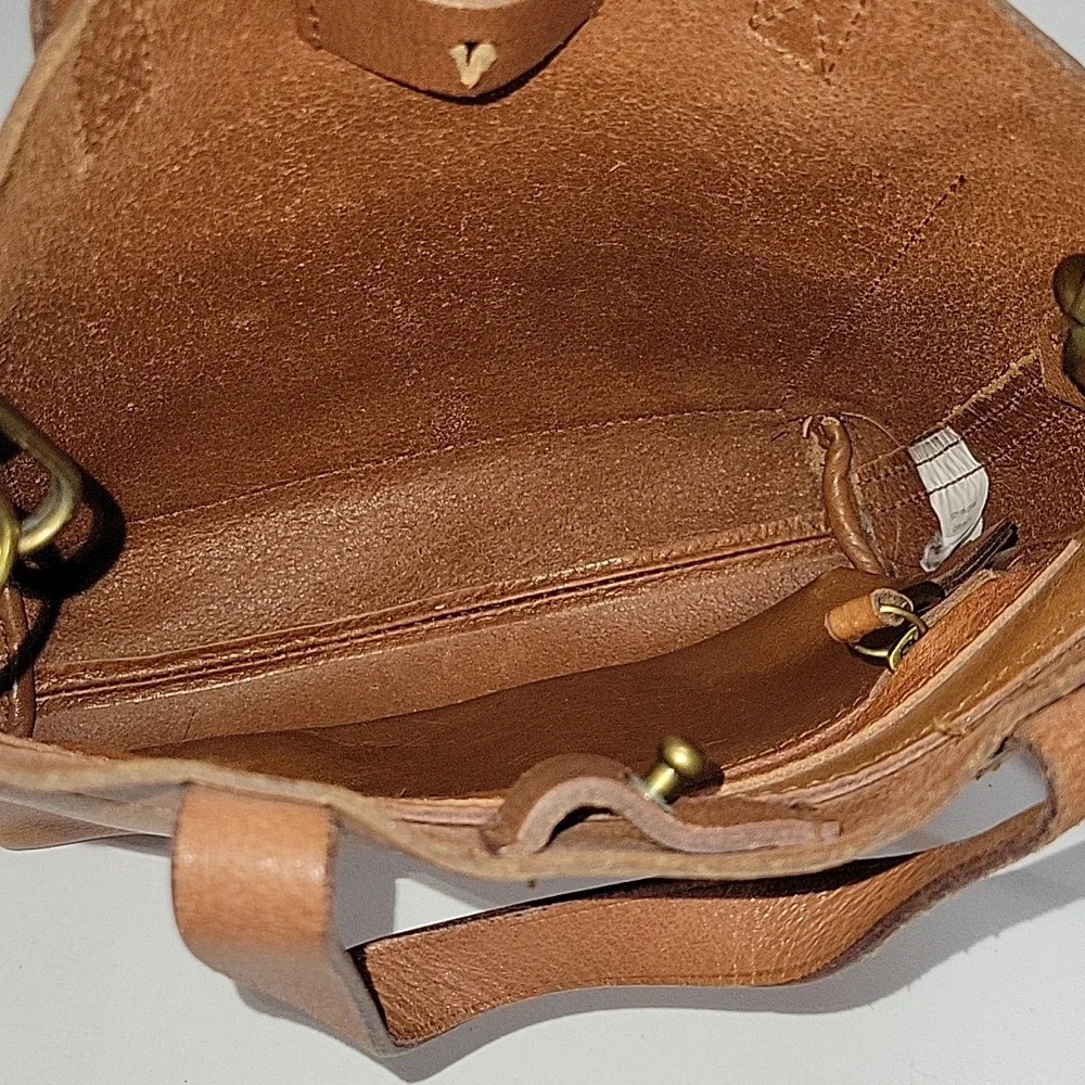 Madewell Small Classic Brown Leather Tote Bag